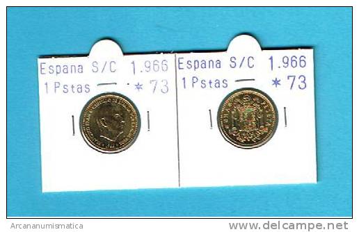 ESTADO ESPAÑOL  ESPAÑA  1 PESETA 1.966 #73 SC/UNC (sacada De Cartucho)  DL-2307 - 1 Peseta