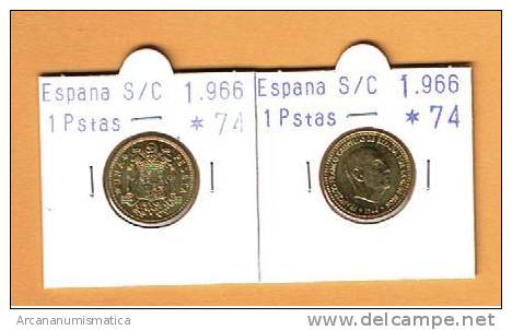 ESTADO ESPAÑOL  ESPAÑA  1 PESETA 1.966 #74 SC/UNC (sacada De Cartucho)  DL-2322 - 1 Peseta