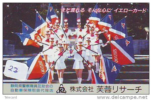 Télécarte MAJORETTES (22 A) Musique Militaire Fanfare  Military Music Japon Phonecard - Music