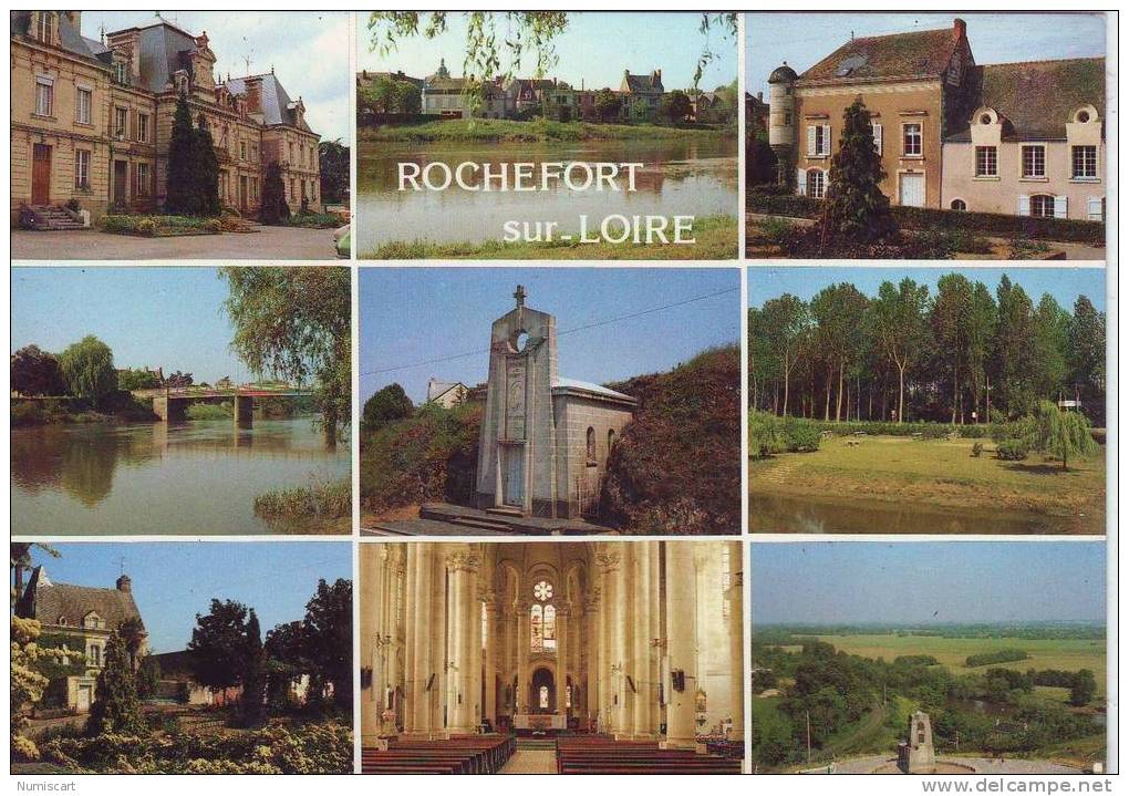 SUPERBE CPM..DE..ROCHEFORT SUR LOIRE..BELLE MULTIVUES DE LA VILLE..SES SITES ET MONUMENTS.. - Autres & Non Classés