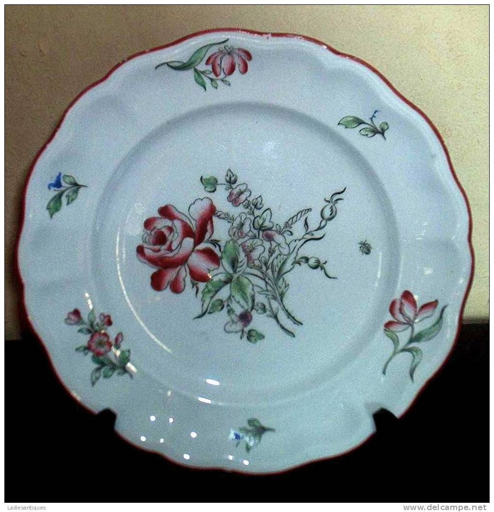 K § G Luneville China - Assiette - Plate - Bord - AS 1853 - Lunéville (FRA)