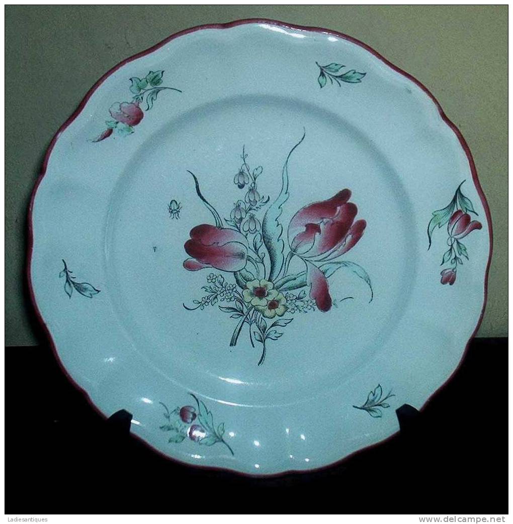 K § G Luneville China - Assiette - Plate - Bord - AS 1856 - Lunéville (FRA)