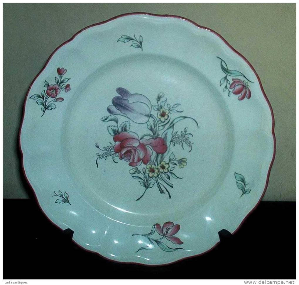 K § G Luneville China - 2 Assiettes - 2 Plates - 2 Borden - AS 1858 - Lunéville (FRA)