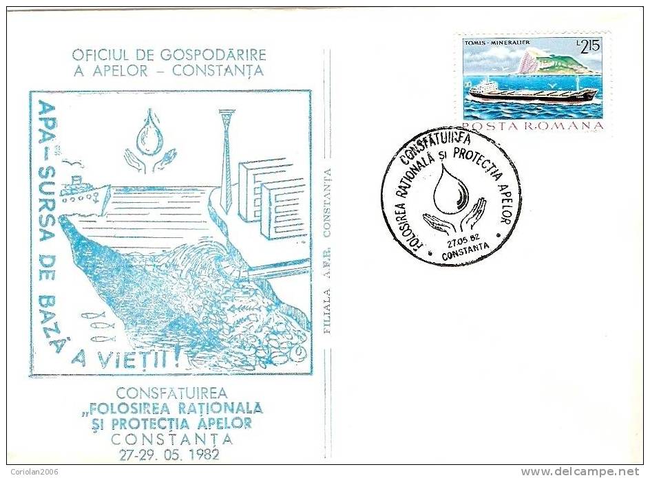 Romania / Special Cover With Special Cancellation / Water - Naturaleza