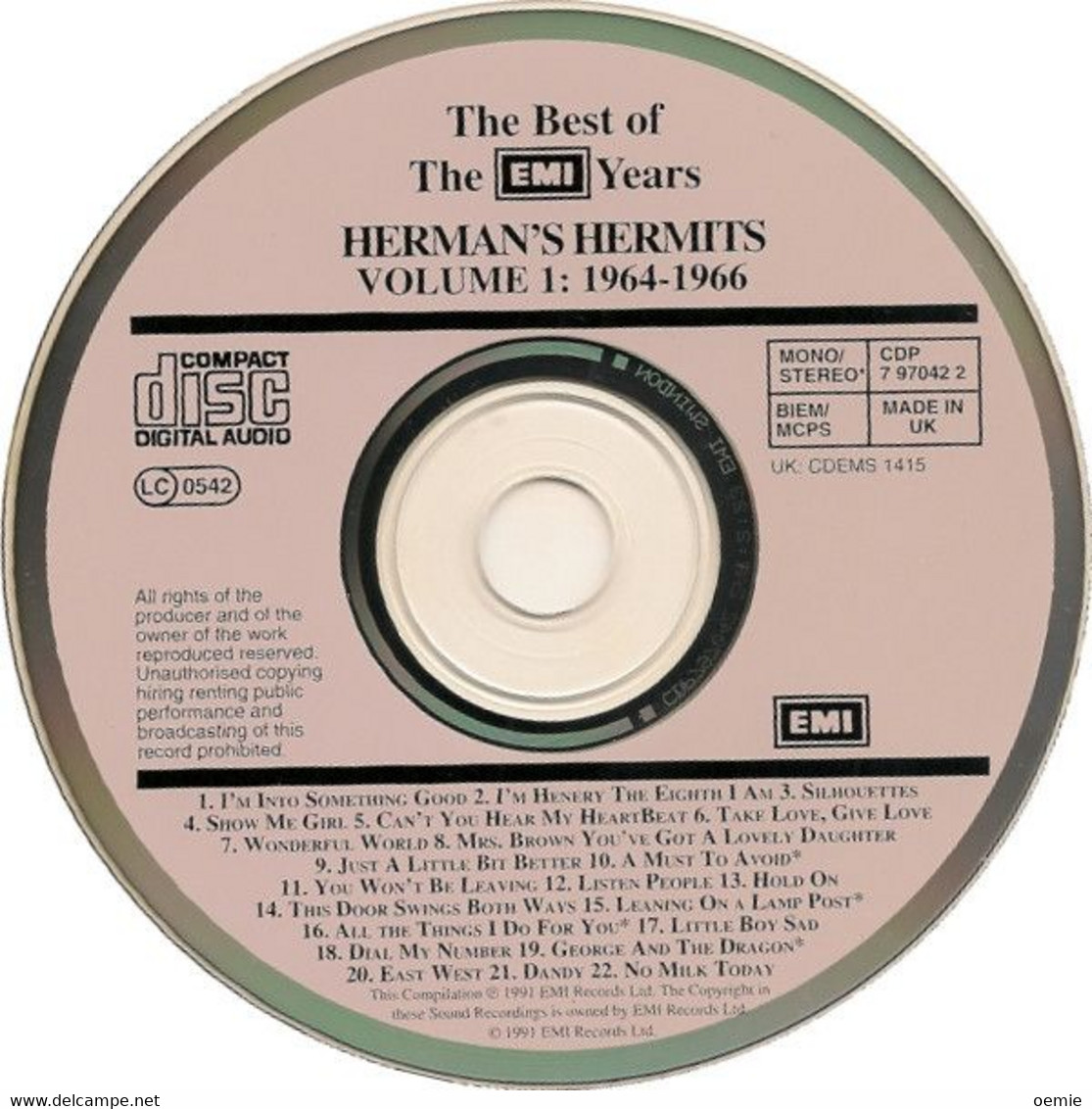 HERMAN'S  HERMITS °   VOL 1 1964 / 1966   CD  NEUF    22 TITRES  SOUS CELLOPHANE - Andere - Engelstalig