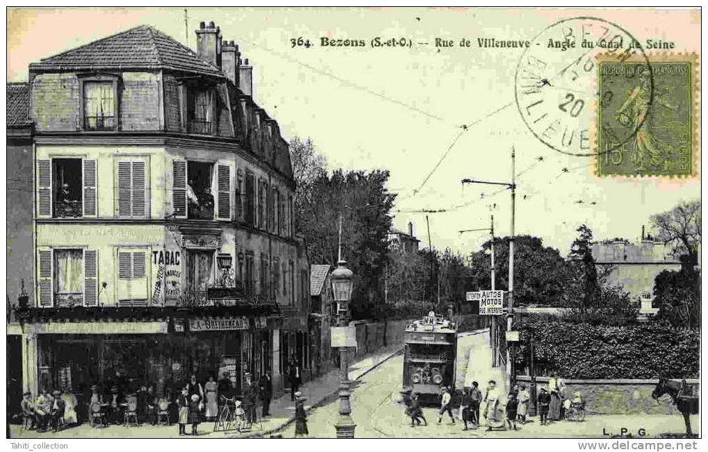 BEZONS - Rue De Villeneuve - Angle Du Canal De Seine - Bezons