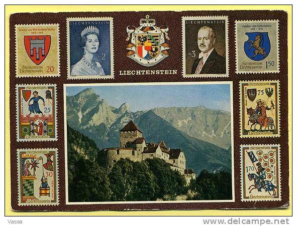 LIECHTENSTEIN. Schlob Vaduz. Timbres ,briefmarken. - Liechtenstein