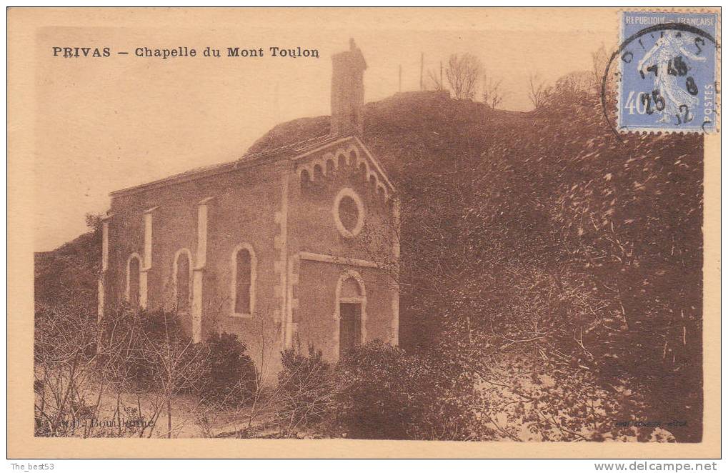 Privas   -   Chapelle Du Mont Toulon - Privas