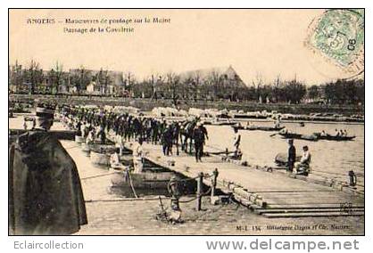 Angers         49      ..6 ème Génie.. Manoeuvre De... Pontage Sur La Maine - Sonstige & Ohne Zuordnung