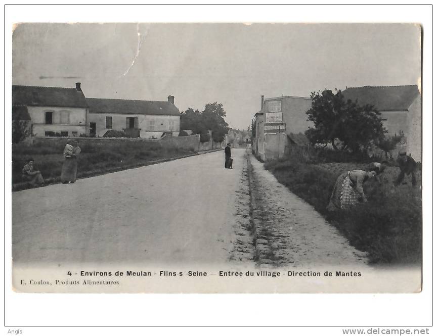 CPA---78-----FLINS-SUR-SEINE------ROUTE De MANTES - Flins Sur Seine