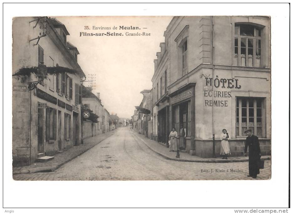 CPA---78-----FLINS-SUR-SEINE------GRANDE-RUE - Flins Sur Seine