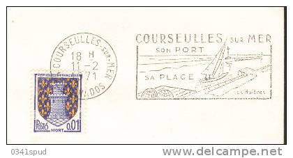 1971 France 14 Courseulles Sur Mer   Coquillages Shell Conchiglie - Conchas