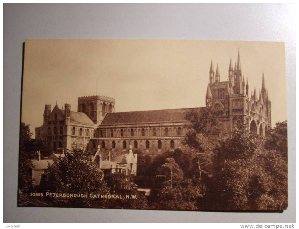 Peterborough Cathedral,N.W. - Huntingdonshire