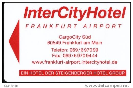 Hotel Keycard Llave Clef INTERCITY BEER BIRRA LAGER - Adesivi Di Alberghi