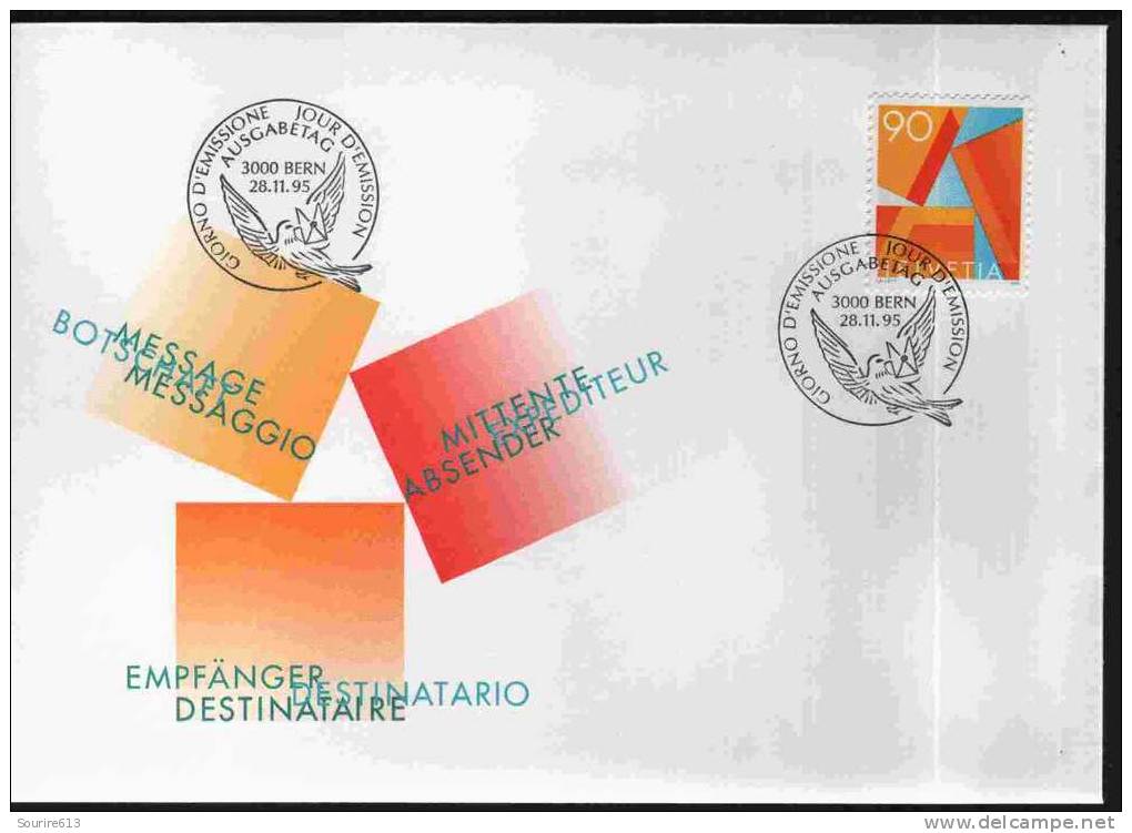 Fdc Suisse 1995 Philatélie A Symbole Message - Andere & Zonder Classificatie