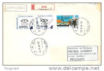 ROUMANIE:2000 :2x4517+4556 Sur Lettre.(Téléphone.) - Postmark Collection