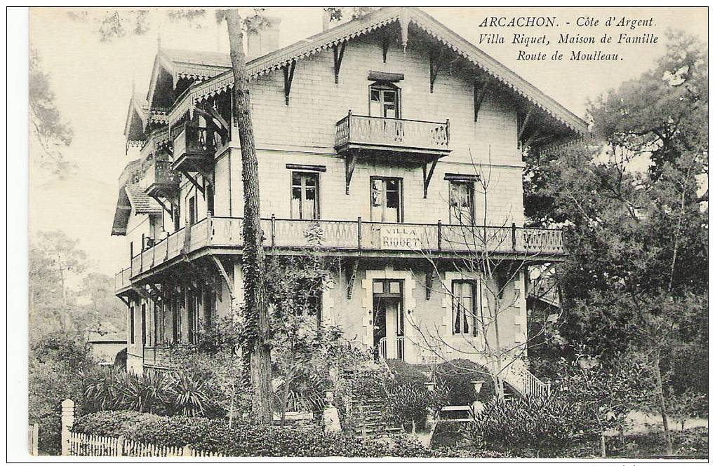ARCACHON VILLA RIQUET MAISON DE FAMILLE ROUTE DE MOULLEAU - Arcachon