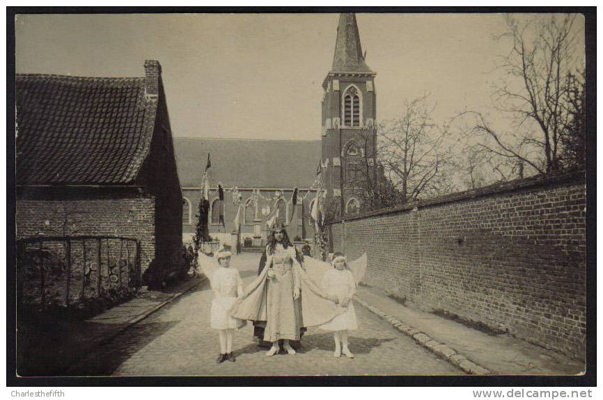 ZELDZAME FOTOKAART " ELINGEN Met Animatie " ( Pepingen ) Vlaams Brabant - Pepingen