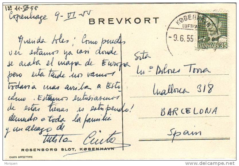 Postal COPENHAGE 1954 - Lettres & Documents