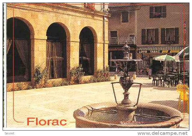 FLORAC. - Place De La Mairie. Le LOTO-TABAC - Florac