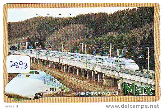 Telefoonkaart Telecarte Tram Train (2893) Trein Locomotive Eisenbahn Zug Phonecard Japan Telefonkarte - Treinen