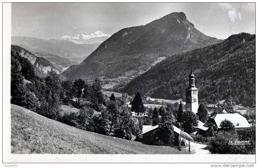 Mieussy *la Pointe D Orchet Et Le Mont Blanc  **1950 - Mieussy