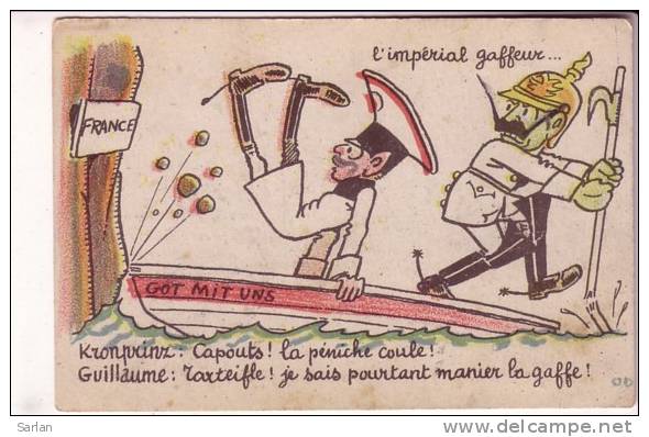 Caricature Anti Allemand / Kaiser / Guillaume , Guerre 1914 1918 - Guerre 1914-18