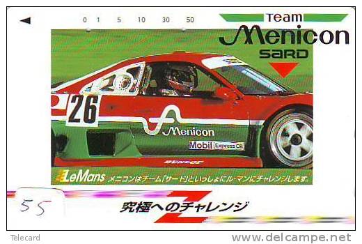 Telecarte RALLY (55) MENICOM - LE MANS - CAR - VOITURE - AUTO - RACE - RALLEY - Phonecard Japan - Auto's