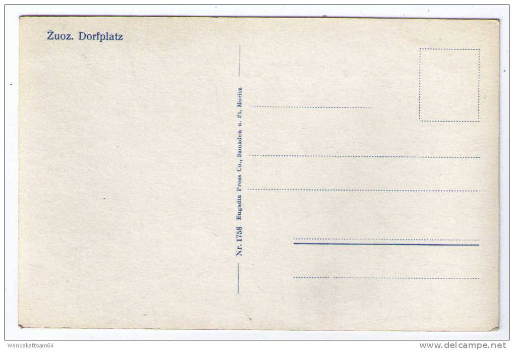 AK ZUOZ Dorfplatz - Zuoz