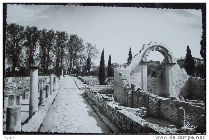 CP Photo De VAISON LA ROMAINE " Rue Dallée Romaine " . - Vaison La Romaine