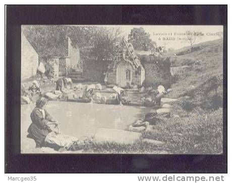 24467 Lavoir & Fontaine De La Clarté à Baud édit.hamonic N° 995 Laveuse   Belle Carte - Baud