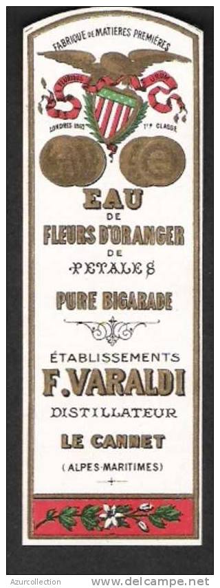 EAU DE FLEURS D´ORANGER VARALDI .CANNES 06 - Etiketten