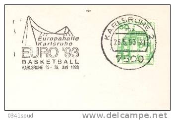 1993 Allemagne Karlsruhe Europe Basketball  Pallacanestro - Basket-ball