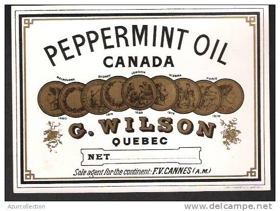 PEPPERMINT OIL CANADA . CANNES. 06 . - Etiquettes