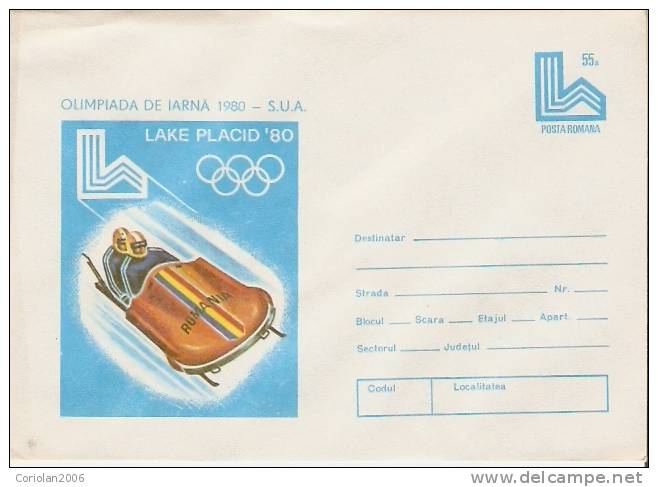 Romania / Postal Stationery - Winter 1980: Lake Placid