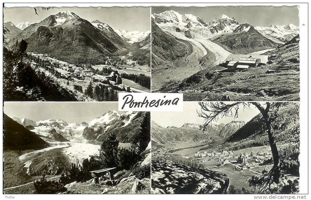 PONTRESINA Carte 4 Vues - Pontresina