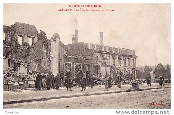 54   BACCARAT    La Rue Des Ponts  écrite 1915 - Baccarat