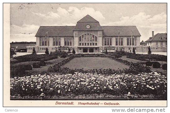 D  T 22   DARMSTADT   HAUPBAHNHAUF      Circulée 1913 - Darmstadt