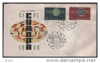 LUSSEMBURGO- LUXEMBOURG - 1960 - EUROPA - FDC - 1960