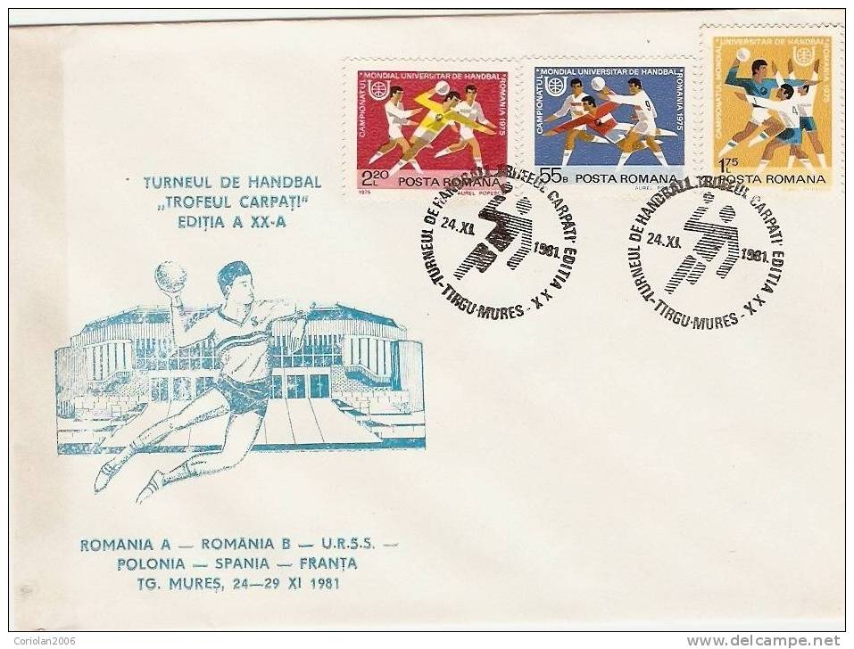 Romania / Special Cover With Special Cancellation - Hand-Ball