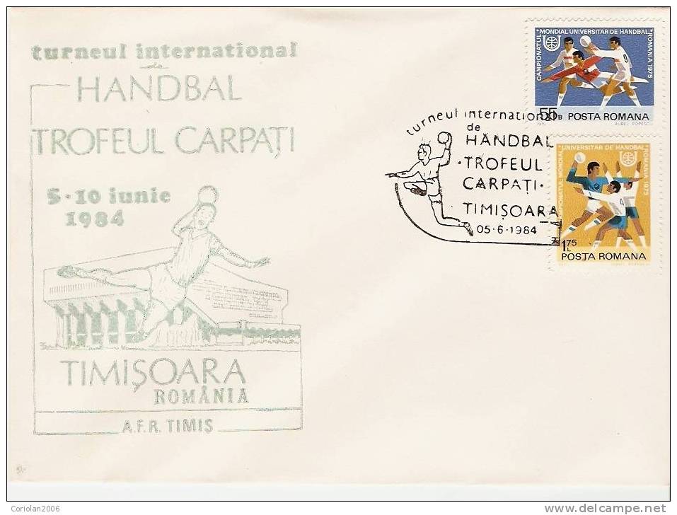Romania / Special Cover With Special Cancellation - Hand-Ball