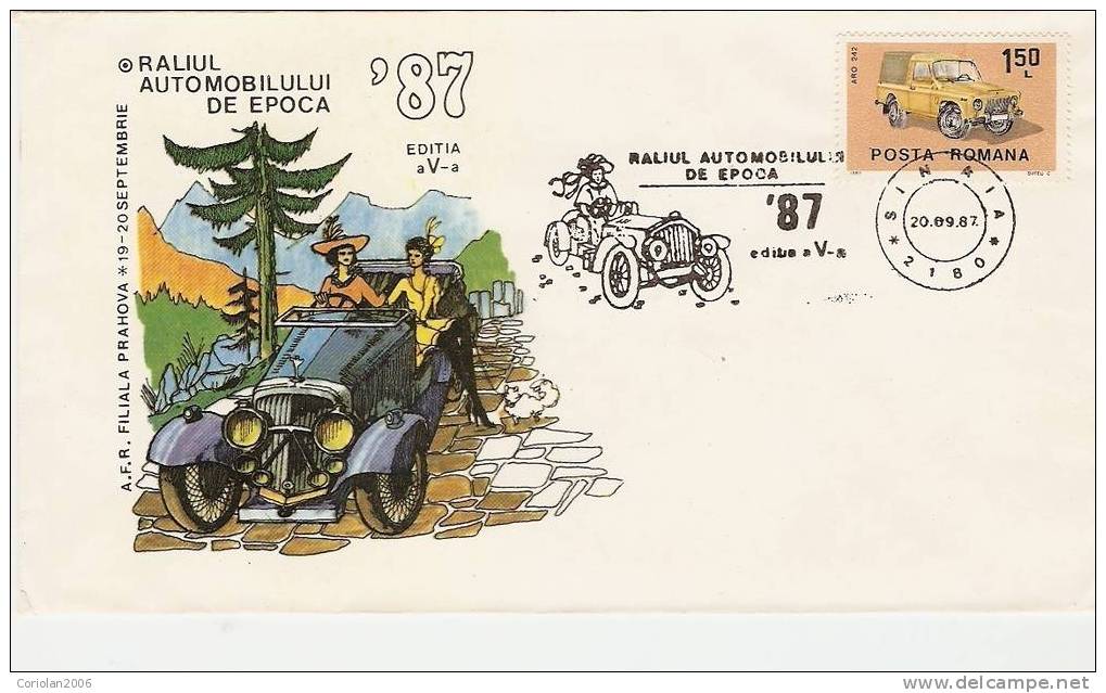 Romania / Special Cover With Special Cancellation - Auto's