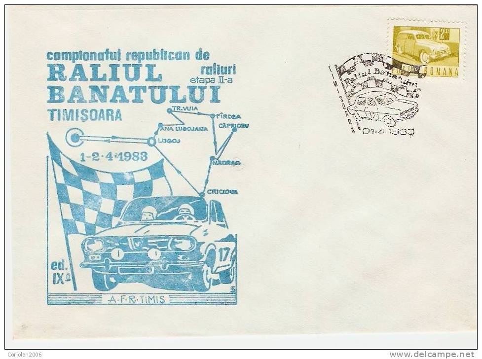 Romania / Special Cover With Special Cancellation - Auto's