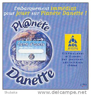 ** RARE **       KIT INTERNET  AOL          PLANETE DANETTE - Kits De Connexion Internet