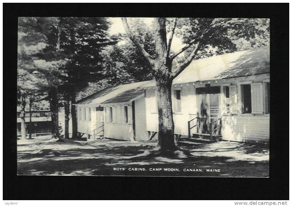 Boy's Cabins, Camp Modin, Canaan, Maine - Other & Unclassified