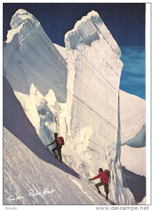 CARTE POSTALE DE L ASCENSION DE LA BARRE DES ECRINS - Alpinisme