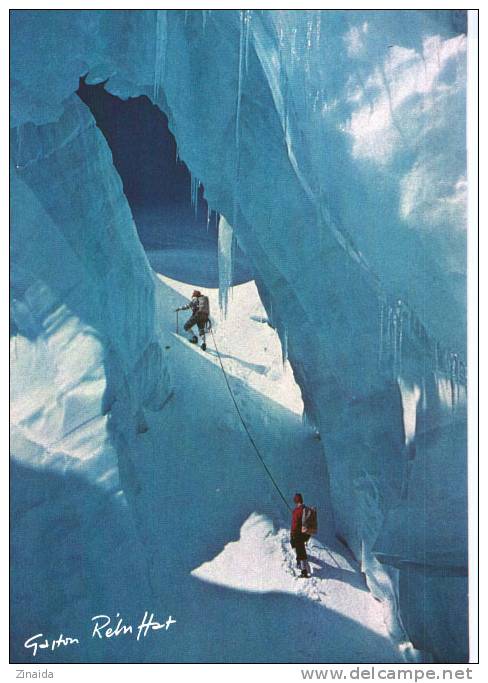 CARTE POSTALE - BARRE DE SERACS ET DE CREVASSES - Alpinisme