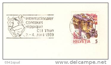 1989 Suisse Thun  Concours Hippique Concorso Ippico Horse Show - Hípica