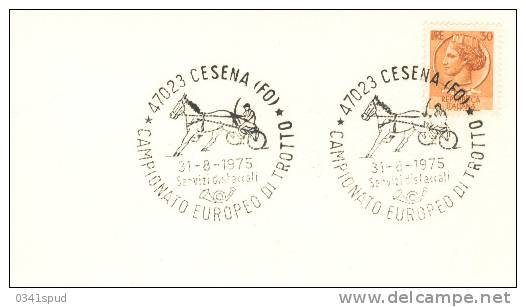 1975 Italia Cesena Course Chevaux Horse-Racing Ippica Trotto Trot Trotting Race - Horses