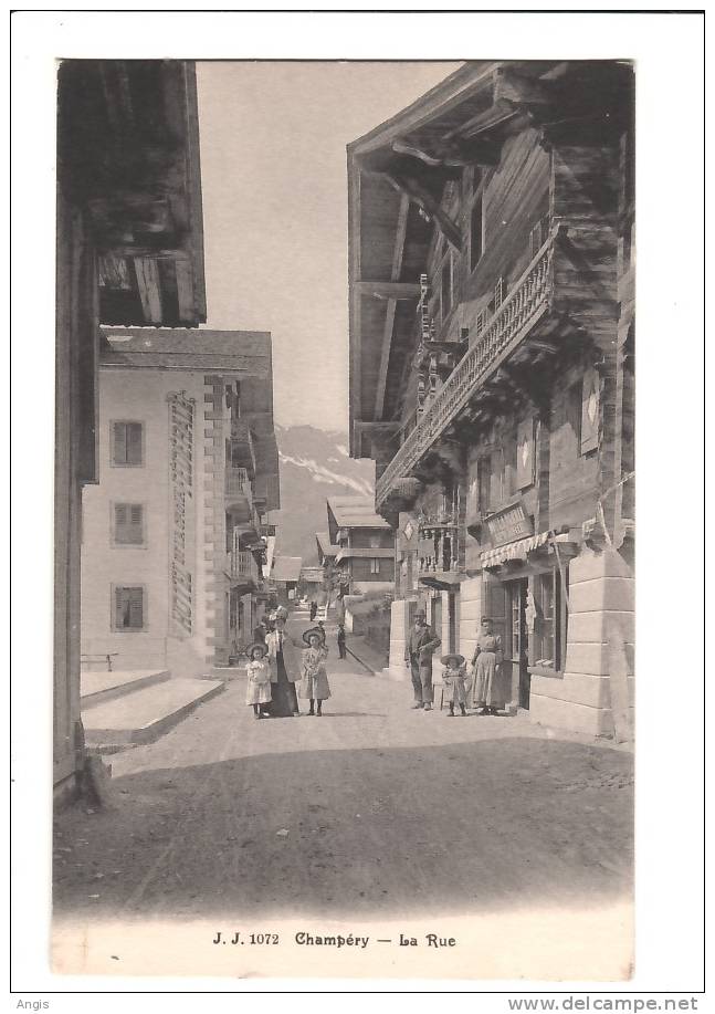 CPA--SUISSE------CHAMPERY----LA RUE - Champéry